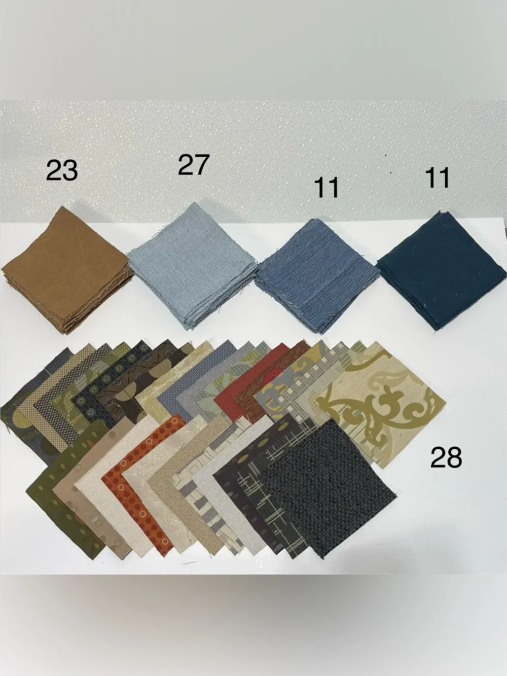 3/$30 5” Fabric Squares Bundle in Earth Tones (100 Squares)